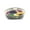Flower-13", variant on Melamine Circular Serving Tray for Drinks, Fresh Fruits, Ice cream bowls, Round Plastic Trays with Modern Attractive Designs Excellent Quality 13"/15"+ Free Serving Spoon (Flower-13")