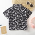 thumbnail image 2 of Virmaxy Kids 2024 Lapel Shirt (3-11y) Boys' Summer Lapel Animal Print Short-Sleeved Tops Loose Tops Shirts Short-Sleeved Lapel Tops / Shirts, 2 of 3