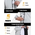 thumbnail image 6 of Men’s Softshell Jacket with Removable Hood, Fleece Lined and Water Repellent Light Gray M, 6 of 7