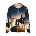 thumbnail image 1 of Fotbe Azure Sky Western Desert Cowboy Chaqueta con Protección Solar UPF 50+ para Hombre y Mujer, Camisa con Capucha y Bolsillos-Medium, 1 of 7