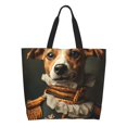 thumbnail image 1 of Fotbe Modern Cute Dog Bolsa Tote Estética de Lona con Estampado para Mujer - Bolsa Reutilizable de Hombro Casual para Vacaciones, Compras, Trabajo y Gimnasio, 1 of 8