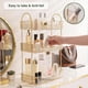 thumbnail image 3 of Bathroom Counter Organizer,3 Tier Vanity Tray,Multifunctional Bathroom Cabinet Counter Shelf - Golden, 3 of 4