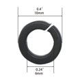thumbnail image 4 of M6?0.24" ID?Open Lock Washer Spring Washer Black (100 pcs), 4 of 4