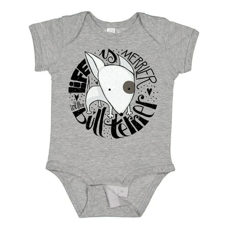 

Inktastic Bull Terrier Dog Puppy Gift Baby Boy or Baby Girl Bodysuit