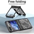 thumbnail image 2 of for Samsung Galaxy Z Flip 5 2023 Case,Slim Thin Lightweight Hard PC Non-Slip Electroplated Shockproof Protective Fashion Phone Case with Hinge Protection for Samsung Z Flip5 (Black), 2 of 7