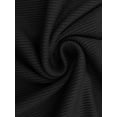 thumbnail image 5 of INSPIRE CHIC Women Maternity Dress Rib Bodycon Midi Short Sleeve Side Stretchy Ruched Pregnancy 1 Piece Photoshoot Babyshower Small Black, 5 of 6