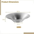 thumbnail image 5 of 4 Pcs Stainless Steel Dinner Plates, 8.3 in, Salad Bowls, Spaghetti Serving Platters, Catering Trays, Metal Camping Plates Set, Drop Resistant & Stackable, 5 of 6
