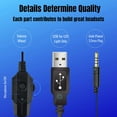 thumbnail image 5 of HP Wired Stereo Gaming Headset with mic, for PS4, Xbox One, Nintendo Switch, PC, Mac, Laptop, Over Ear Headphones PS4 Headset Xbox One Headset and LED Light, 5 of 5