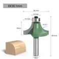 thumbnail image 3 of Precision Carbide Tipped Router Bit Chamfering 8-shank Fillet Cutter for Fine Processing Industrial Accessory Bit, 3 of 3