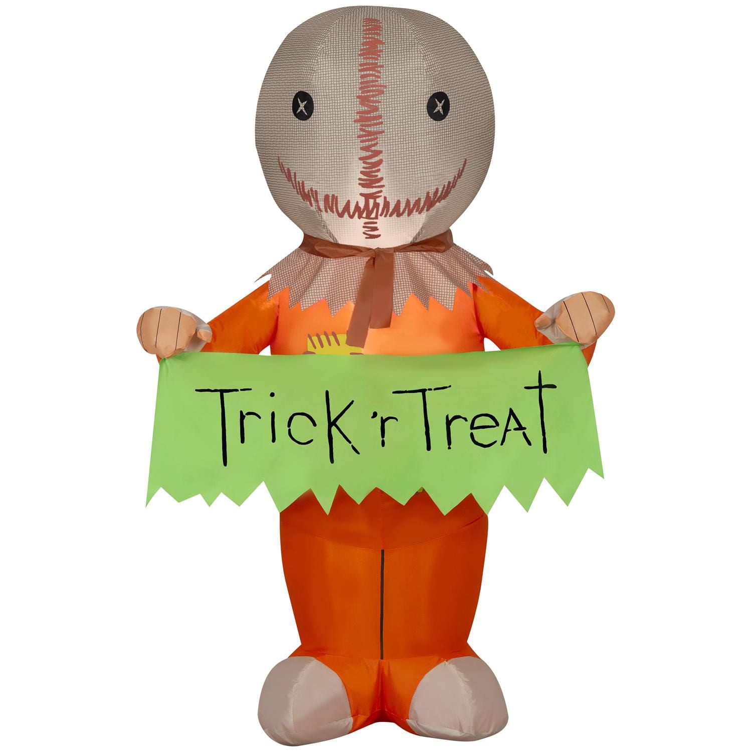 Halloween Inflatable Sam with "Trick 'r Treat" Banner