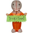 thumbnail image 1 of Halloween Inflatable Sam with "Trick 'r Treat" Banner, 1 of 5