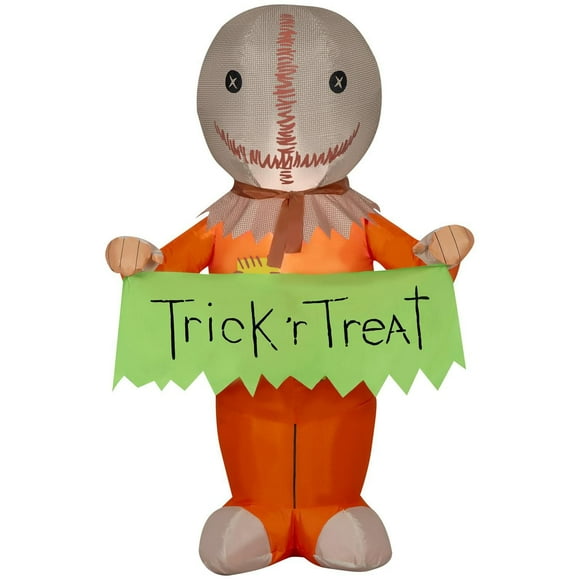 Halloween Inflatable Sam with "Trick 'r Treat" Banner
