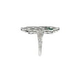 thumbnail image 2 of Antique Marquise Cut Toi Et Moi Diamond Wedding Ring, Vintage Art Deco Elongated Diamond Engagement Ring, Engraved Shank Ring, 14K White Gold Plated, 2.4 Ct Simulated Diamond, 2 of 4