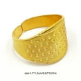 thumbnail image 4 of bedienty Knitting Rings Finger for Protection Thimble Adjustable Sewing Loop Specially-designed Crochet Tools for Home Yarn Crafts Gold Ring 1Set, 4 of 6