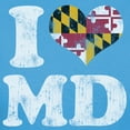 thumbnail image 3 of CafePress - I Heart Maryland Flag MD T Shirt - Women's Traditional Fit Dark T-Shirt, 3 of 4