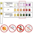 thumbnail image 4 of Mistaha 50Pcs/Bottle Test Strips 3 In1 for Swimming Pool SPA Chlorine pH Alkalinity Water Hardness, 4 of 8