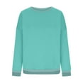 thumbnail image 5 of Womens Oversized Sweatshirt Crewneck Pullover Casual Long Sleeve Tops Basic Fall Fashion Outfits 2025 Mint Green M, 5 of 6