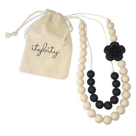 Baby Teething Necklace for Mom, Silicone Teething Beads, 100% BPA Free