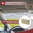 thumbnail image 2 of Estuche para gafas de sol de coche Unique Bargains con soporte magnético universal para parasol de gafas de sol para coche de cuero PU beige 15x8.5CM 1 Pcs, 2 of 7