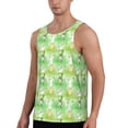 thumbnail image 2 of Lsque Happy St. Patrick's Day Pattern Mens Tank Tops Muscle Athletic Quick Dry Sleeveless Workout Fitness T Shirts Beach Tank Top, Loose-fit Sleeveless Shirt for Men-, 2 of 7