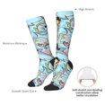 thumbnail image 4 of Naloa Cartoon Pirate Thigh High Socks Extra Long Stretchy Sock Women Over Knee High Opaque Stocking Daily Wear, 4 of 6