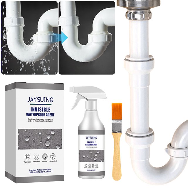 Agente Con Fugas Hugtrwg Sellador Adhesivo 120ml Pulverizador Impermeable Invisible Secado Rápido