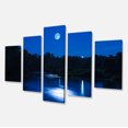 thumbnail image 2 of River at Night with Fog - Landscape Canvas Art Print, 2 of 3