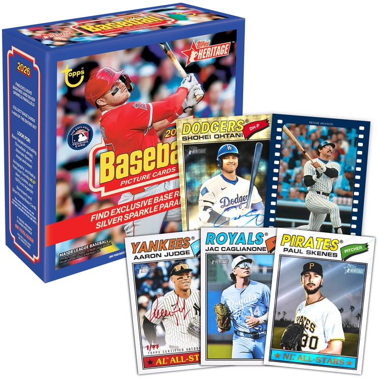 2026 Topps Heritage Baseball - Factory Sealed - Mega Box - Walmart.com