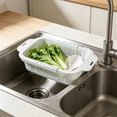 thumbnail image 6 of LEHOZIHEQ Collapsible Colander for Kitchen, Over the Sink Strainer Basket for Kitchen, Fruit Pasta Food Strainer Expandable Plastic Colander BPA Free, 6 of 6