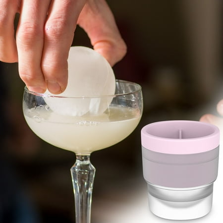 

absuyy Ice Mold Deals- Kitchen Silicone Make A Container Ice Box Single Round Frozen Make A Container Diy Ice Ball Maker Whiskey Ice Tray Sphere Ice Make A Container