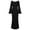 Z1-Black, variant on Wedding Guest Dresses for Women, Women's Beach Long Dress One Line Shoulder Print Holiday Long Swing Dress Formal Cocktail Dresses for Women Black XXL
