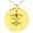 Gold, variant on Rose Gold Stainless Steel Mama Llama No Time For Drama Small Medallion Circle Charm Pendant Necklace