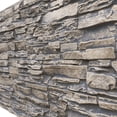 thumbnail image 6 of NewStone Canyon Ridge Faux Stone Panel, 45 3/4"W x 24 1/2"H x 1 1/4"D, Linen Graphite Color, 6 of 9