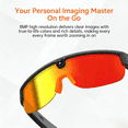thumbnail image 6 of Wiher AI Smart Camera Glasses, Outdoor Sports Glasses with 4K 8MP 1200P HD Anti-Shake Camera Sunglasses for Men and Women, for Outdoor Sports Cycling Hiking Skiing(Orange), 6 of 10