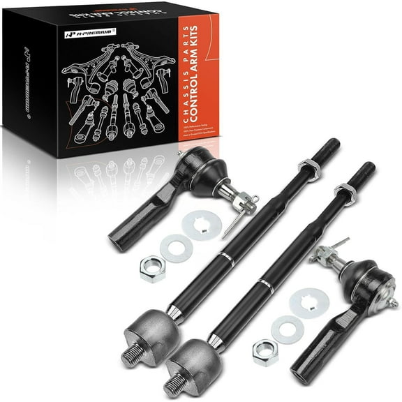 A-Premium 4Pcs Front Inner Outer Tie Rod End Kit Compatible with Chevrolet Cobalt 2005-2010 HHR 2006-2011 Pontiac G5 2007-2010 Pursuit Saturn Ion