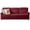 Burgundy, variant on DEALTOPS 82" Modern Ice & Snow Velvet 3-Seater Sofa — Living Room Couch with Rolled Arms & Nailheads, Black