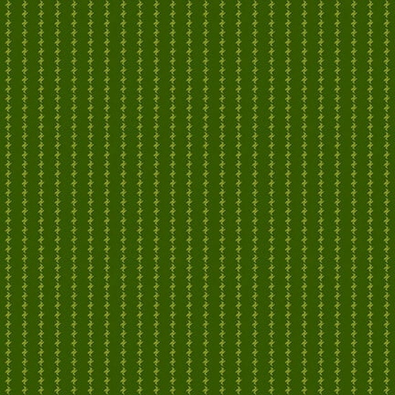 Henry Glass Winter Joy Stripe Green Fabric By The Yard