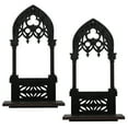thumbnail image 4 of 1 par de candelabros góticos de madera, estilo arco decorativo., 4 of 7