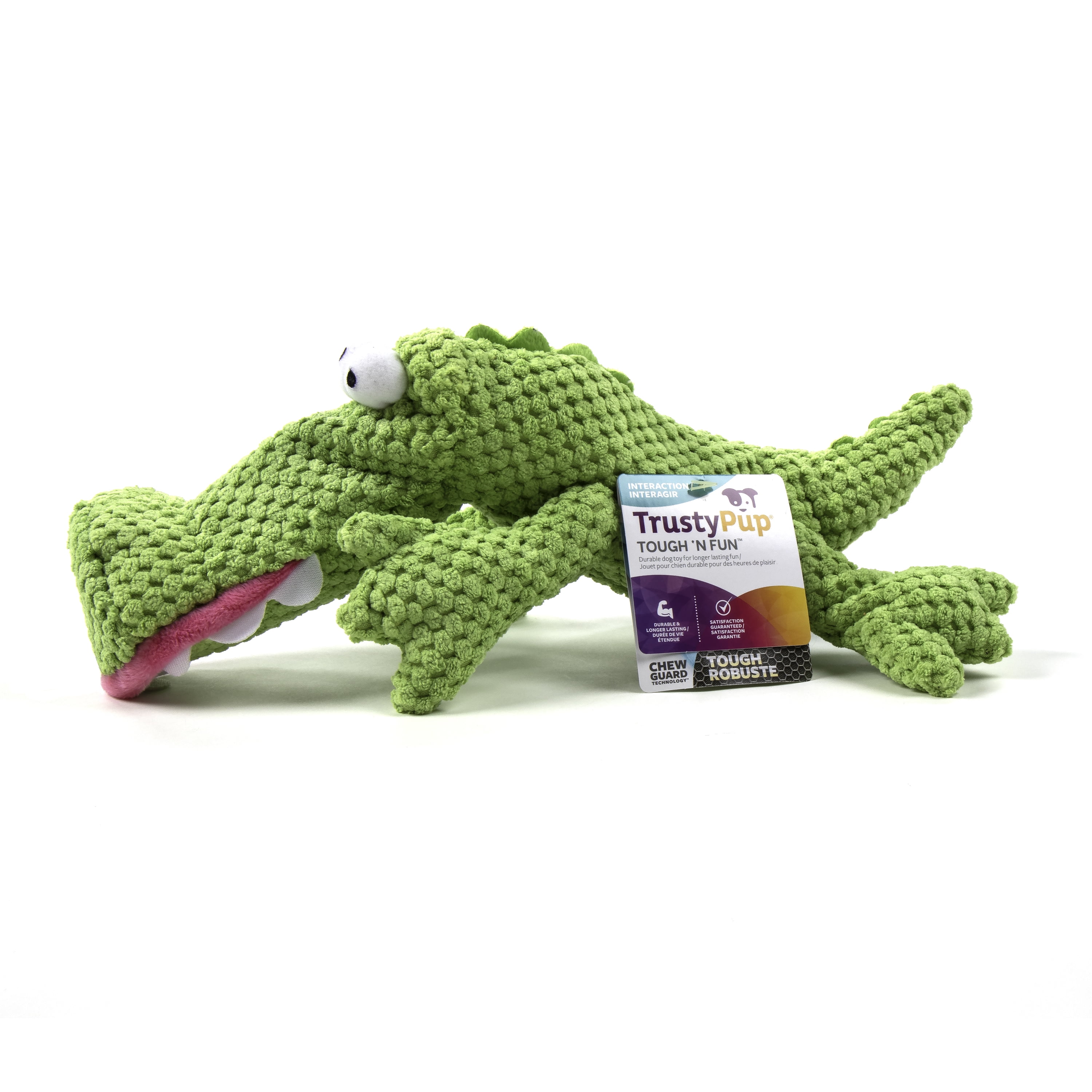 TrustyPup Plush Gator Dog Toy Large Teal | Target