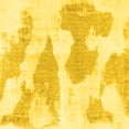 thumbnail image 1 of Ahgly Company Indoor Square Abstract Yellow Modern Area Rugs, 7' Square, 1 of 4