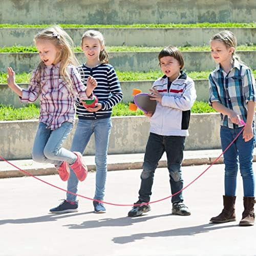 WLIKKS 15 Pack Colorful Kids Jump Rope Set Adjustable Plastic Kids Jump Rope Skipping Rope Outdoor Jump Ropes Great Party Favor