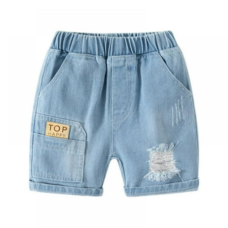 

Uccdo Toddler Baby Boys Denim Jeans Shorts Kids Summer Casual Cotton Short Pants 1-6 Years