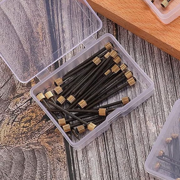 HEANUJJ 90Pcs Black Copper Wall Hanger Nails for Home Picture Frames and Photo Hanging