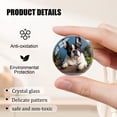 thumbnail image 3 of Glass Refrigerator Magnet 6Pcs Magnetic Fridge Sticker,Decor for Kitchen,Whiteboard,Cabinet,Photo Of Adorable French Bulldog With Head Tilted, 3 of 5