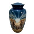 thumbnail image 3 of CUERO URNS - Beautiful Elephant Family Cremation Urn for Adult Human Ashes Decorative Urns Ash Storage, 3 of 5