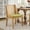Olive Green, variant on Rattan Dining Chair with Arms, Solid Wood Frame, Linen Upholstered Seat, Rustic Farmhouse Side Chair for Kitchen, Dining Room, Living Room, Olive Green