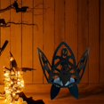 thumbnail image 4 of Portavelas de Halloween Vela decorativa a granel Calabaza de hierro de Halloween Murciélago Candelabro vintage para chimenea Inauguración de la casa D Macarena Portavelas de Halloween, 4 of 6