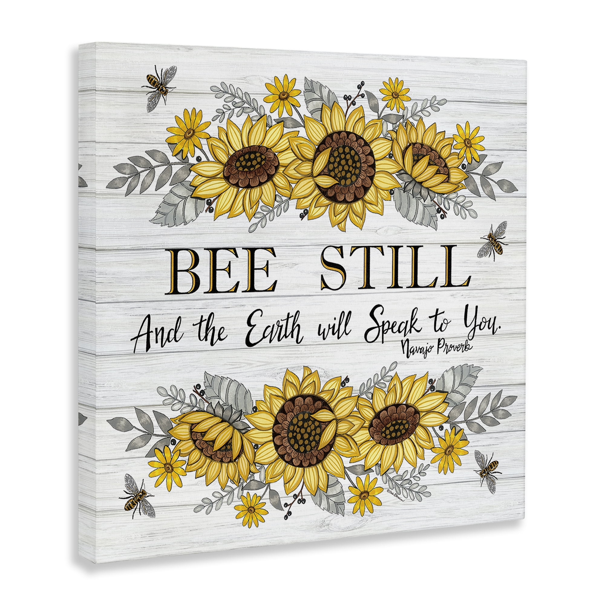 Stupell Industries Earth Will Speak To You Plants & Flowers Painting Wrapped Canvas Art Print Wall Art, 36 x 36