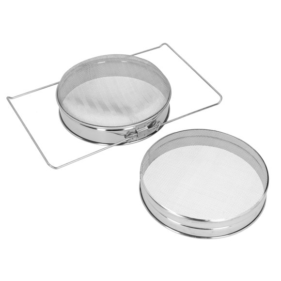 Filtro de miel de acero inoxidable, tamiz doble para apicultura, equipo para apicultura
