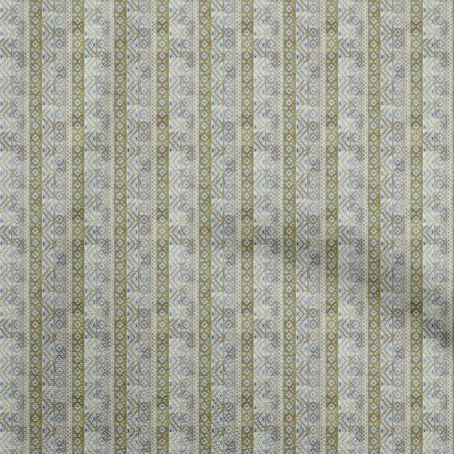 oneOone Georgette Viscose Gray Fabric Asian Kilim Craft Projects Decor Fabric Printed By The Yard 42 Inch Wide